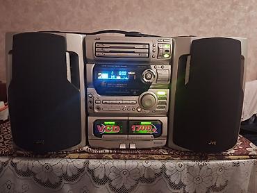 nomre qabi: JVC mini Hi-Fi musiqi mərkəzi + 2 akustik sütun Xüsusiyyətlər: - JVC — 7