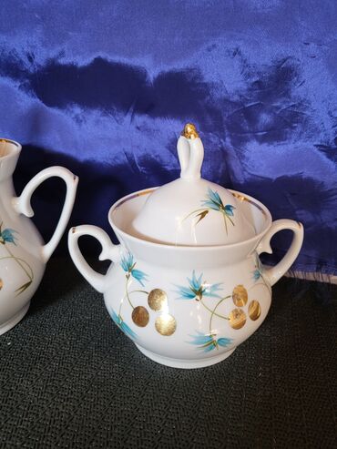 Ostali antikviteti: Komplet za kafu,caj USSR porcelan 1960g +. Sovjetski stari — 12