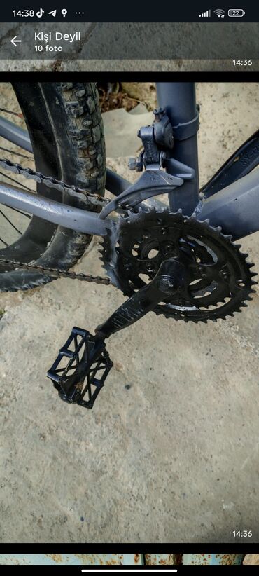 İdman velosipedləri: Dağ/şəhər tipi velosiped Xüsusiyyətlər: - Sərt, yüngül çərçivə – boz — 5