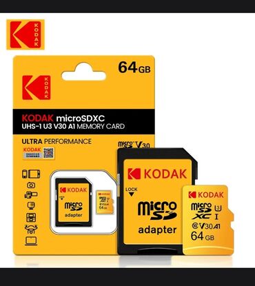 карты памяти class 2 для телефонов: Микро флешка, micro sd kodak 10 class. 64 гига, фирменный. #Микро
