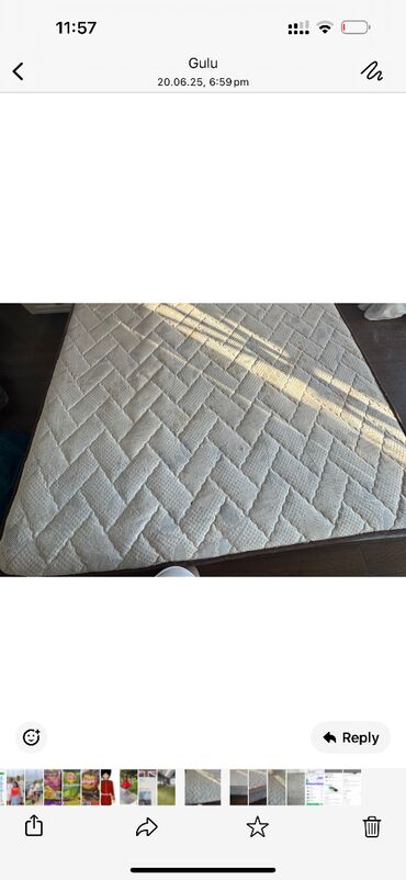 мебель садовая: Yaxşı vəziyyətdə 2 ədəd matras satılır. Uzunluq-2 m en- 1.80