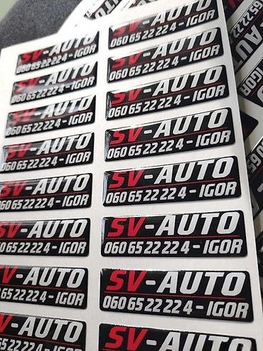 Reklamiranje, štampanje: Izrada REKLAMNIH STIKERA - po vašoj želji - 1187 📌 Opis: Izrada — 11