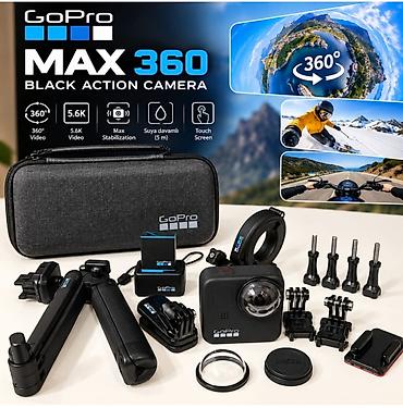 bolt nömrəsi: GoPro MAX 360 Black action kamera – 360° çəkiliş və çox yönlü istifadə — 4
