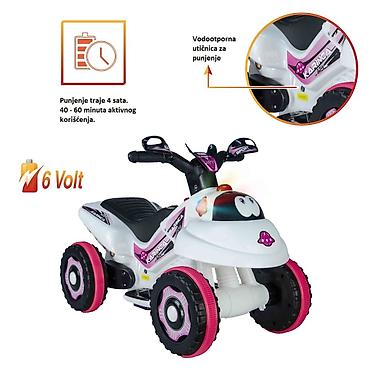 Dečiji električni automobili: Motor Ant 6V – Beli (Šifra proizvoda: 30) Električni dečiji — 5