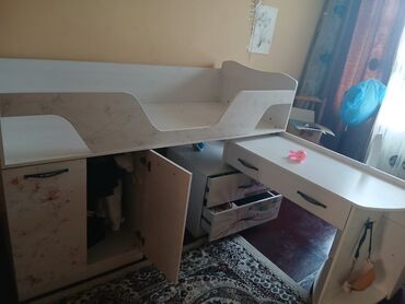 4 yaş tortu: Для девочки, Односпальная кровать, Письменный стол