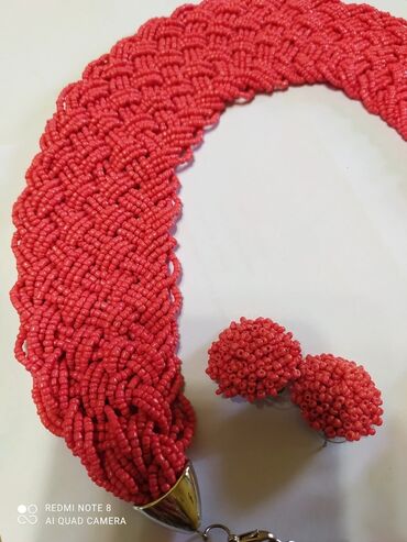 Наборы украшений: Ожерелье из бисера и серьги гвоздики,ручная работа,шикарно смотрится и — 15