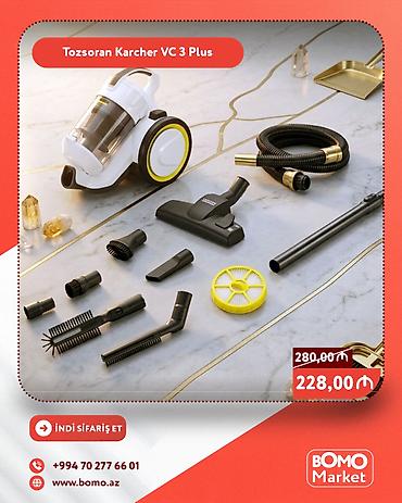 pop filter: Tozsoran Karcher VC 3 Plus - Siklon texnologiyalı tozsoran: toz — 1
