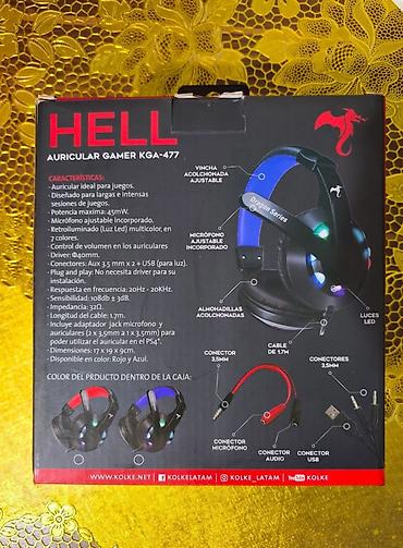 iphone x 13 pro: 🎧Yeni Kolke HELL Gamer Qulaqlığı (LED İşıqlı, Mikrofonlu) Satılır — 2