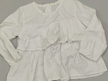 bluzka biała z kolnierzykiem: Blouse, 4-5 years, 104-110 cm, condition - Very good