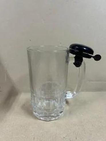 Čaše: Kriger krigla za pivo sa zvonom – 0,5 l - Staklena krigla zapremine — 12