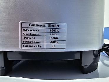Blenderlər: Blender Blender Bar blender Peşəkar Kommersiya Blender Model: 8003 — 14
