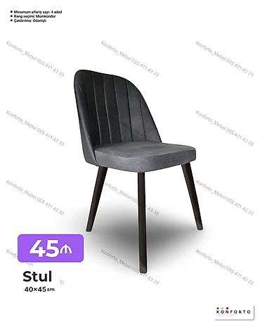 Stul – 40×45 sm - Yumşaq oturacaq və bel üçün rahat, dik tikişli lalafo.az -da Stul – 40×45 sm - Yumşaq oturacaq və bel üçün rahat, dik tikişli