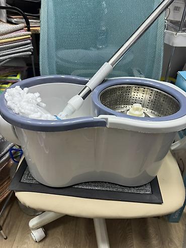 inversion stol: Швабра с ведром и центрифугой (spin-mop) - Комплект: телескопическая — 1