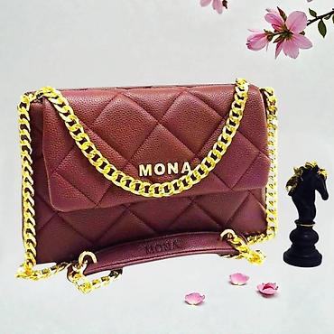 Torbe: Torba MONA – elegantna ženska crossbody/ramena torba sa zlatnim lancem — 12