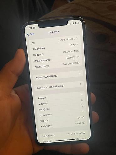 iphone x almaq: IPhone Xs Max, 64 GB, Gümüşü — 3