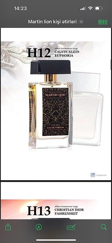 Парфюмерия: Brend ətirlərimiz Martin Lion qablaşmasında qalıcılıqları super Dubai — 3