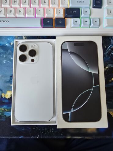xr телефон: IPhone 16 Pro, Б/у, 256 ГБ, Белый, Коробка, 94 %