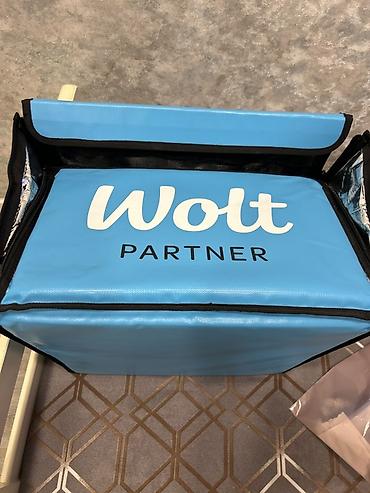 Kuryer çantaları: Wolt Partner izotermik çatdırılma çantası - Rəng: açıq mavi, “Wolt — 2