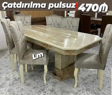 Divanlar: Qonaq otağı üçün, Yeni, 6 stul