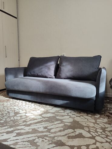 мебел бу диван: Диван-кровать, цвет - Серый, Б/у