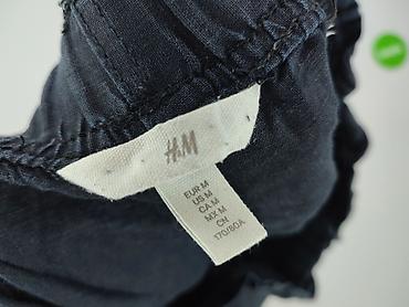 culotte jeans: H&M, Spodnie 3/4 damskie, rozmiar M — 4