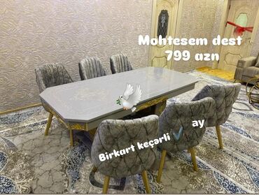 стол и стулья: Masa desti yeni