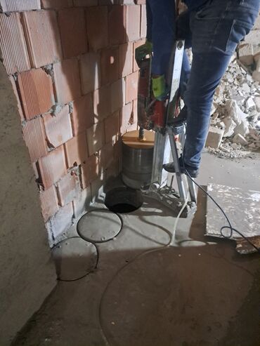 Digər tikinti xidmətləri: Xidmət: Beton və kərpic divarlarda deşiklərin karotla (diamond core — 2