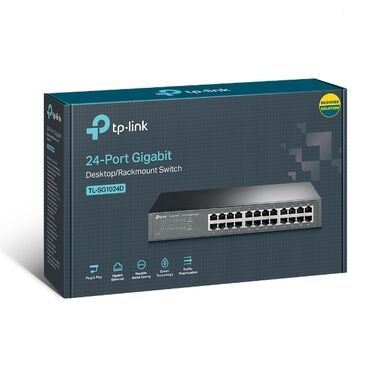 Модемы и сетевое оборудование: 24порт tp-link гигабитный новый продаётся!!! TL-SG1024D Коммутатор с