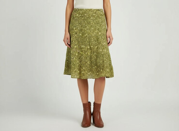 spódnice plisowane midi panterka: H&M, Спідниця жіноча, розмір XS