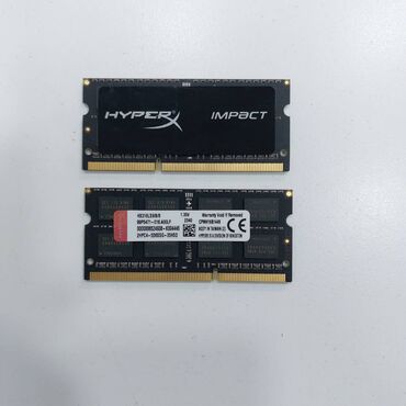Operativ yaddaş (RAM): Operativ yaddaş (RAM) HyperX, 8 GB, 1600 Mhz, DDR3, Noutbuk üçün, Yeni — 5