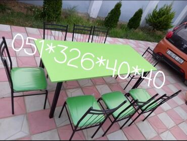 Masa və oturacaq dəstləri: Stol stul masa ve oturacaq destleri Tek-Tek ve Komplekt Wekilde — 11