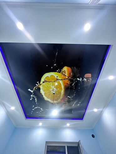 Натяжной потолок: Натяжной потолок Глянцевое, Матовое, 3D потолки Бесплатный замер, Гарантия, Монтаж — 16