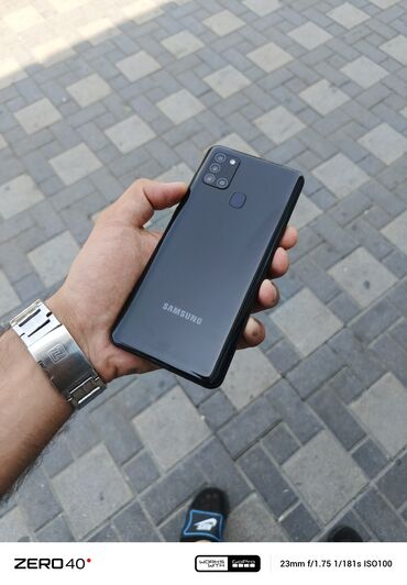 samaung a10s: Samsung Galaxy A21S, 32 ГБ, цвет - Черный, Кнопочный, Отпечаток пальца, Face ID