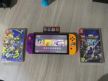 Nintendo Switch: Продается Nintendo switch Oled. В комплекте 4 игры: Mario party / — 1