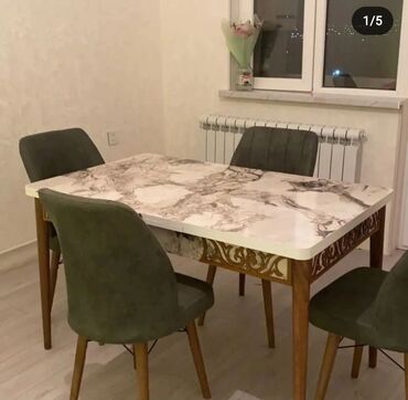 plastik stol stul satilir: Для кухни, Новый, Бабочка, Овальный стол, 4 стула, Турция