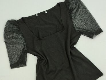 czarne bluzki z baskinką: T-shirt damski, rozmiar One size