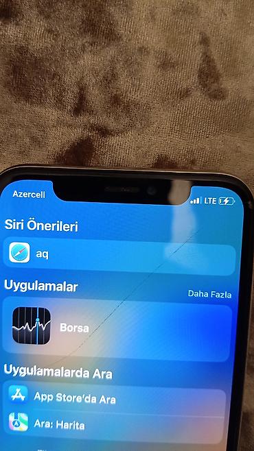 iphone x zapcast: IPhone X, 64 GB, Gümüşü, Qırıq — 3