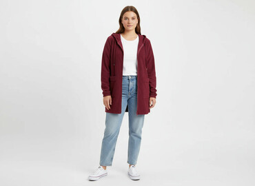 bluza flanelowa z kapturem: Women`s hoodie, size XL