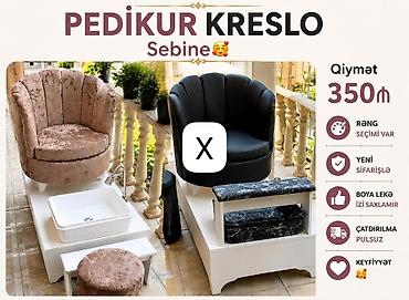 Pedikür kreslosu – “Sebine” modeli - Rahat, yumşaq oturacağa malik lalafo.az -da Pedikür kreslosu – “Sebine” modeli - Rahat, yumşaq oturacağa malik
