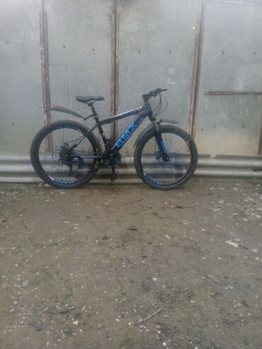 купить велотренажер в баку: Velosiped: BMX GTR dağ tipli - Rəng: qara-mavi dizayn, “BMX” yazıları