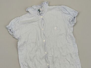 koszula biała taliowana: Koszula 12 lat, stan - Bardzo dobry, wzór - Jednolity kolor, kolor - Błękitny