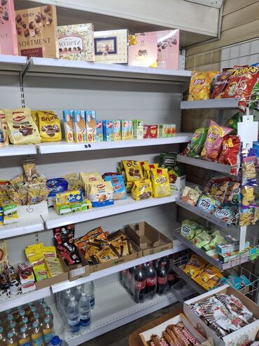 Стеллажи: Срочно продаю металлические полки для магазина-3 шт. Длина 1.25