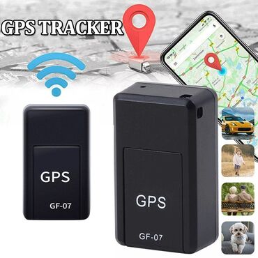 Наушники: Компактный GPS-трекер GF-07 в черном корпусе. Предназначен для