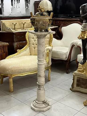 forma ideale komodice: Postament (mermer) postament u odlicnom stanju visina 94.5 cm 25 x 25 — 3