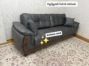 embawood divan modelleri: Keyfiyyətli fabrik istehsalı divan - Rəng: tünd boz, mat teksturalı — 1