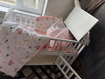 baby brezza: Детская кровать трансформер, Новый, Кровать-стол, цвет - Белый — 4