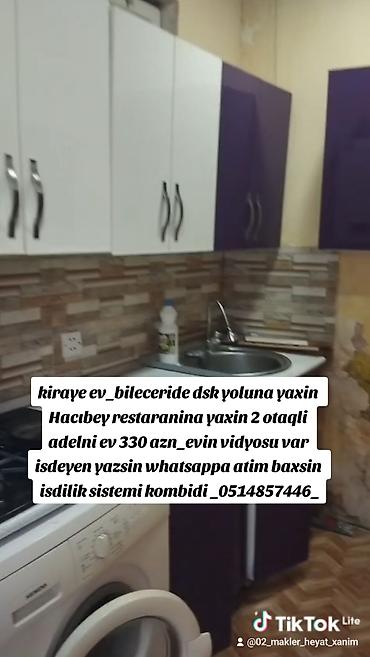 60 kv. m, 2 otaqlı, Kombi, Qaz, İşıq