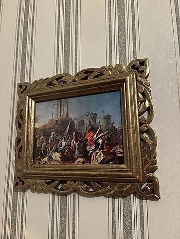 prostina desti: Klassik üslubda çərçivəli dekorativ tablo dəsti - Dörd ədəd asılqan — 3