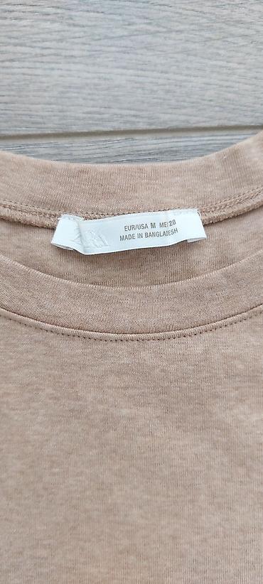pull and bear: ZARA qadın t-shirt - Model: qısaqoll, dairəvi yaxalı basic t-shirt - — 4