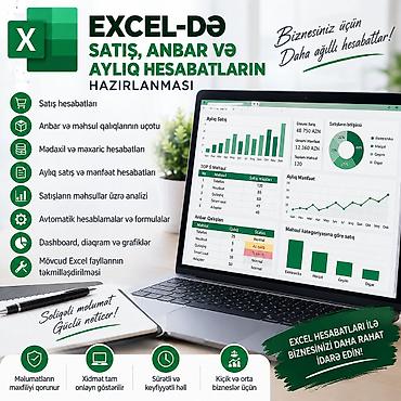 Excel-də satış, anbar və aylıq hesabatların hazırlanması Kiçik və lalafo.az -da Excel-də satış, anbar və aylıq hesabatların hazırlanması Kiçik və